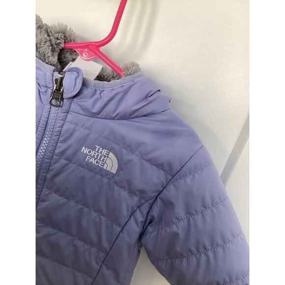 The North face Reversible Mossbud Swirl Hooded Jacket Infant size 6-12 months - Picture 4 of 11